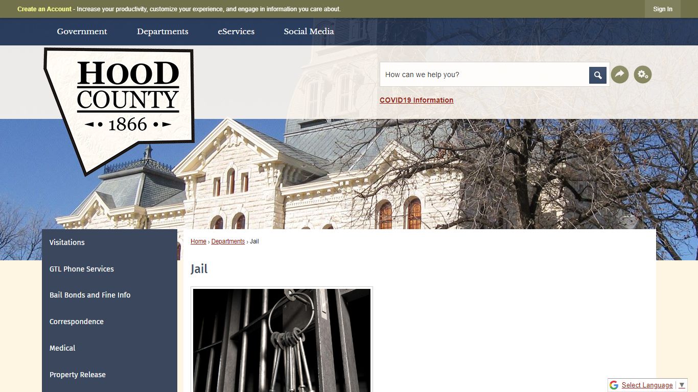 Jail | Hood County, TX - Official Website